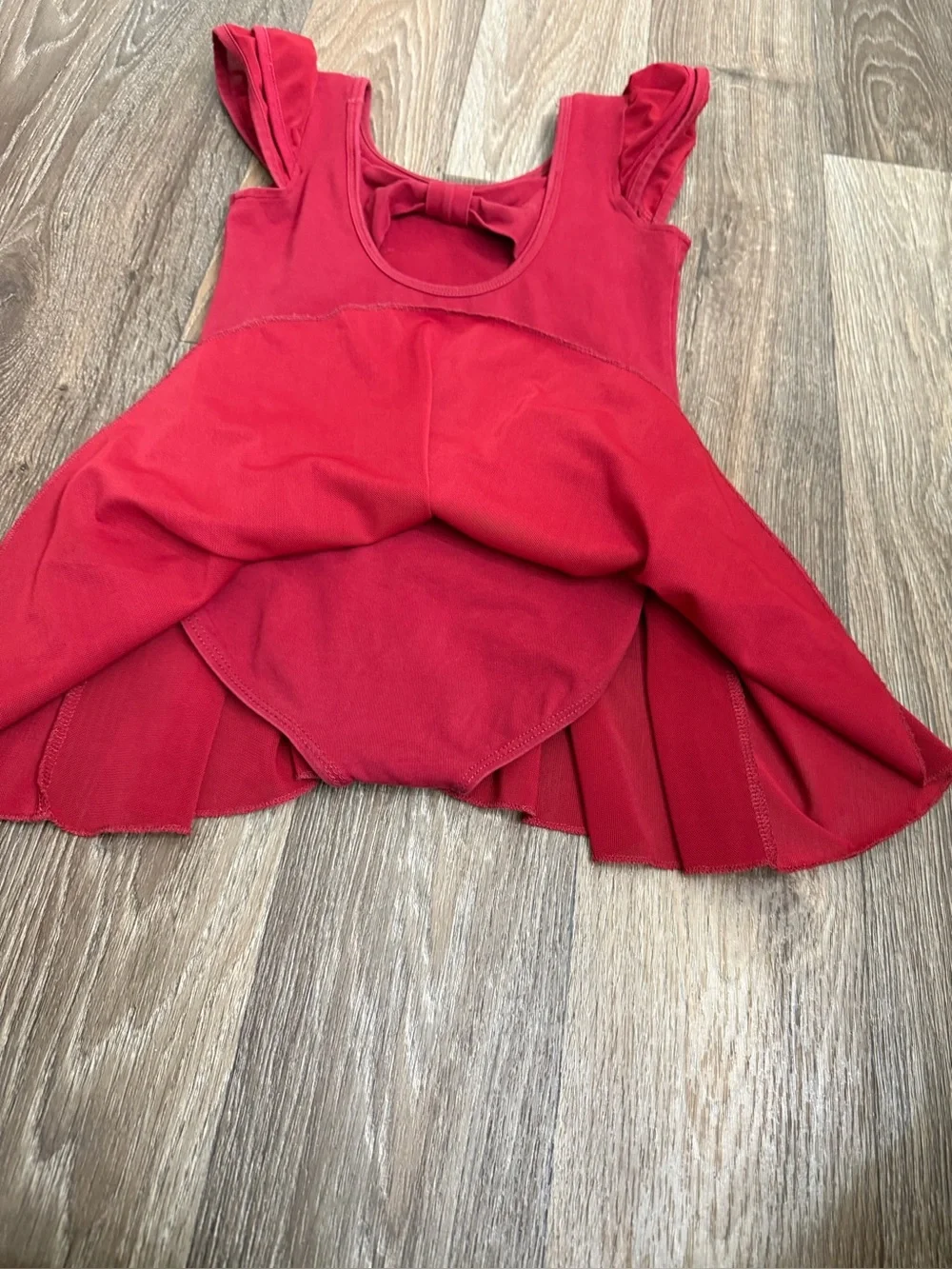 Red Kids Dance Costume Dress